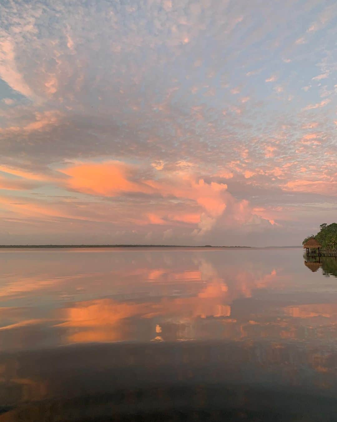 トームさんのインスタグラム写真 - (トームInstagram)「Sunrise on #LakeBacalar as seen by @alexsikkema on a paddle board. I was asleep, of course #bacalar #quintanaroo #yucatan #mexico」8月12日 23時40分 - tomenyc