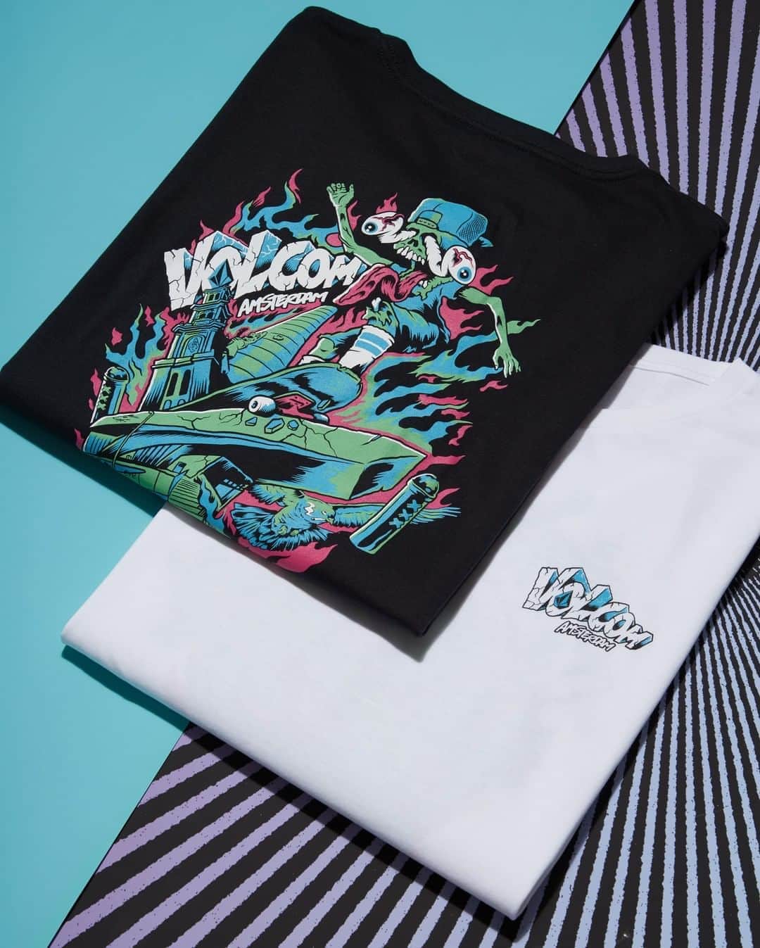 ボルコムのインスタグラム：「@michielwalrave collab available now, exclusively at our Amsterdam 🇳🇱 store! More details at 📲 vol.cm/tlgamsterdam #trulylocalgrown」
