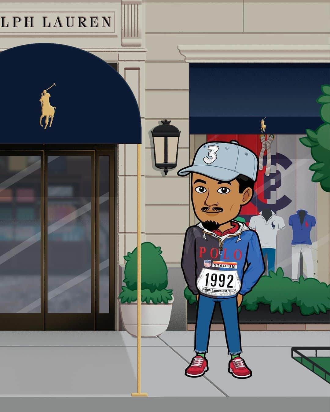 Polo Ralph Laurenさんのインスタグラム写真 - (Polo Ralph LaurenInstagram)「Coming Soon: Ralph Lauren x Chance the Rapper.   Stay tuned for more details about our special partnership with @ChanceTheRapper as we celebrate the launch of the first-ever @RalphLauren Wardrobe for Bitmoji.  #PoloRalphLauren #RLBitmoji #RLBitmojiLooks #TwinningWithRL」8月13日 0時01分 - poloralphlauren