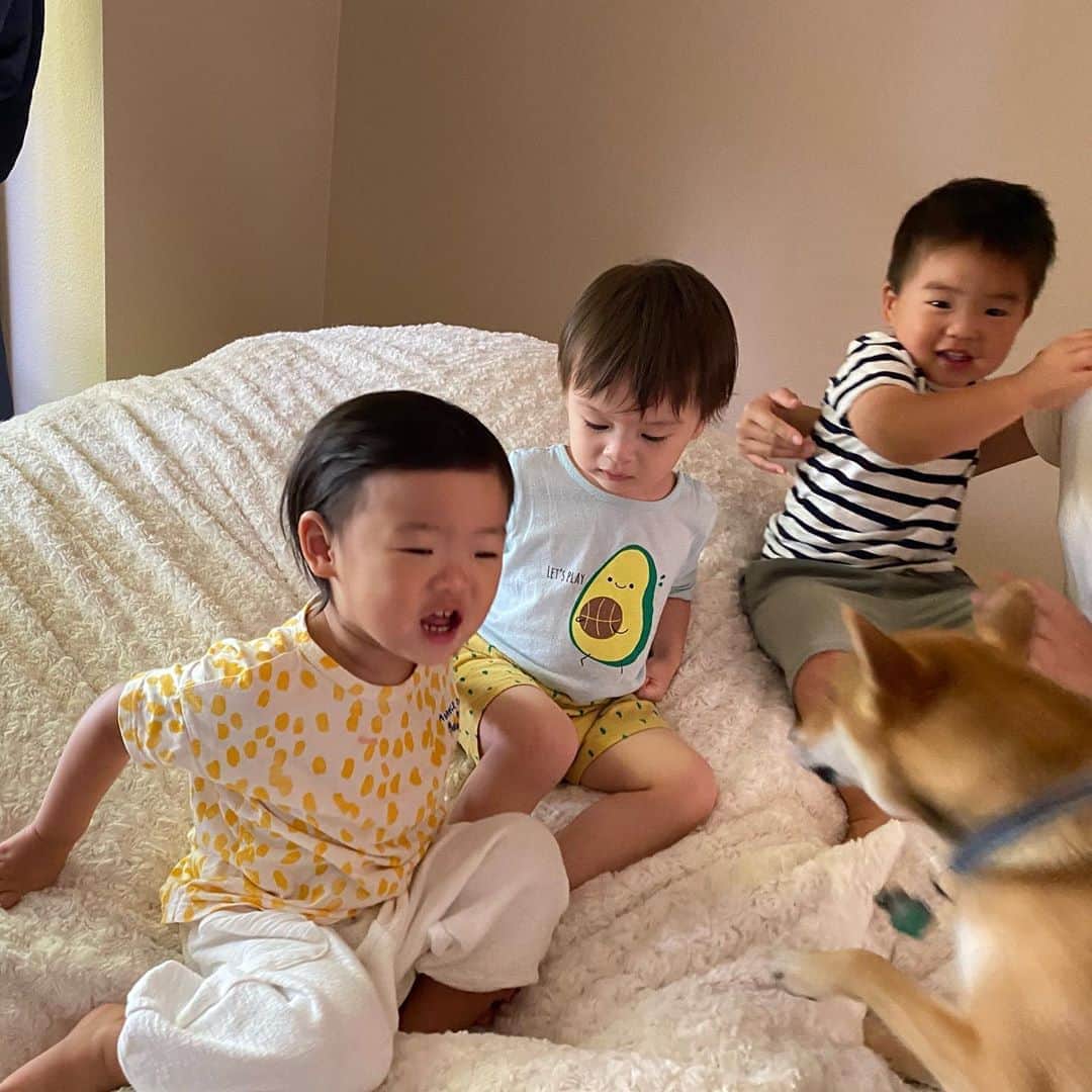 ヘリム・パクさんのインスタグラム写真 - (ヘリム・パクInstagram)「- 남자친구둘 사이에 끼어서, 제일 신나게 논 리아👶🏻😅 @luv_gene 이모 둘째동생 낳고 또 놀자💛 . . . #리아 #황금개띠 #시애틀맘」8月13日 9時59分 - iam_hyepark