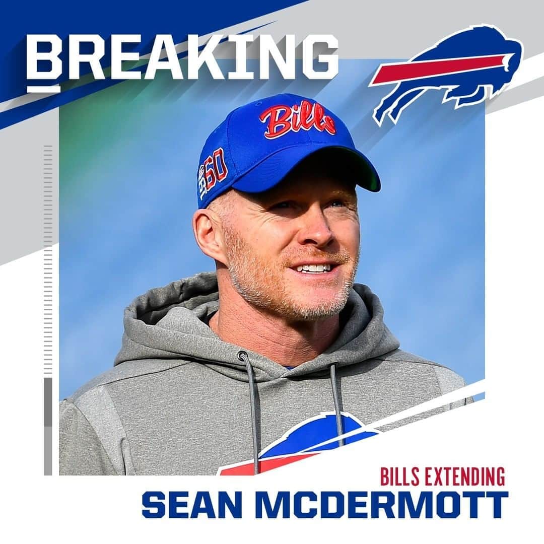 NFLさんのインスタグラム写真 - (NFLInstagram)「Bills sign HC Sean McDermott to multi-year contract extension. - 📷: Adrian Kraus/AP」8月13日 2時08分 - nfl