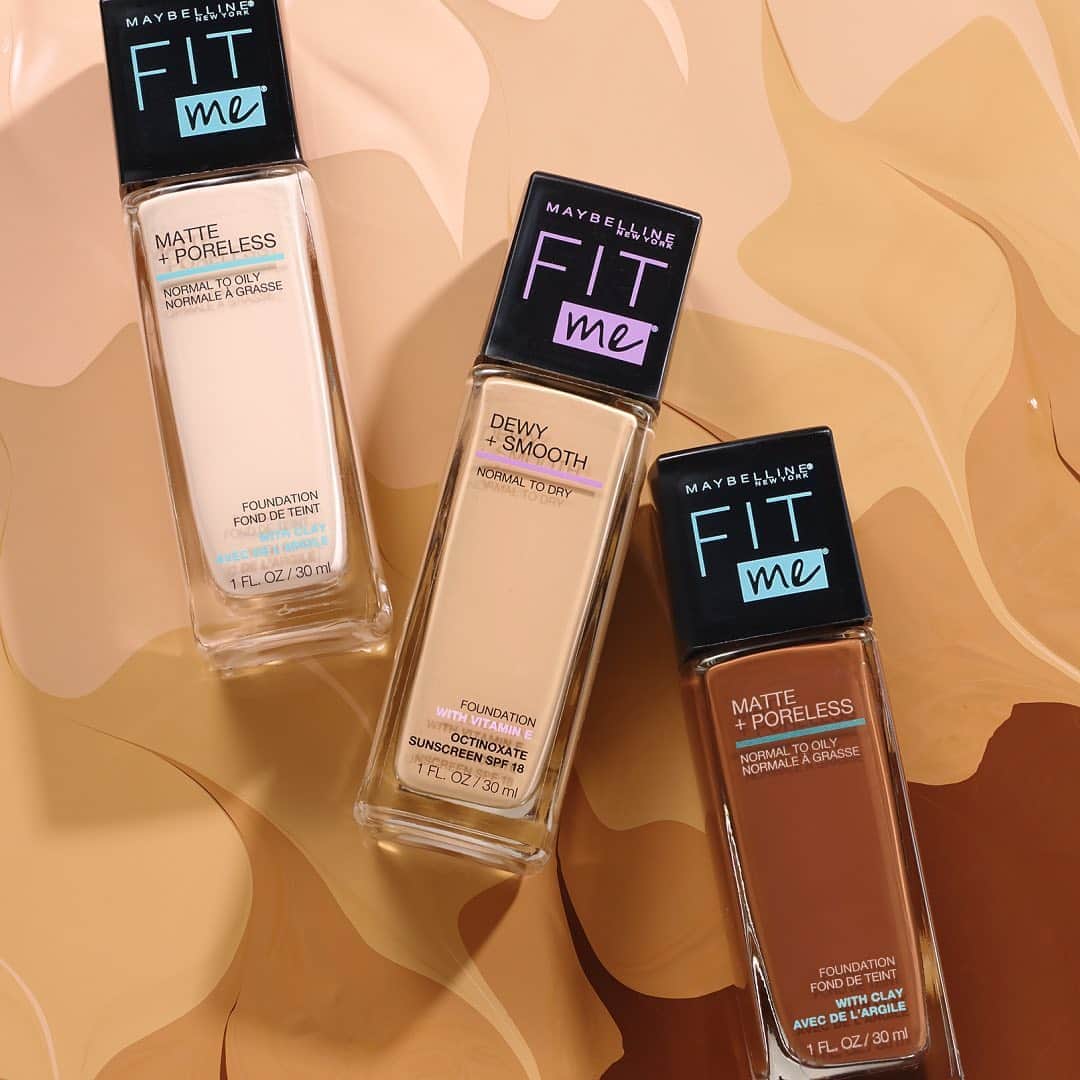 Maybelline New Yorkさんのインスタグラム写真 - (Maybelline New YorkInstagram)「Are you team matte + poreless or dewy + smooth? Give them face with our best-selling foundation! 🔥Fit Me Foundation will give you a natural-looking flawless finish that lasts all day. Find your perfect FIT on maybelline.com.」8月13日 2時21分 - maybelline