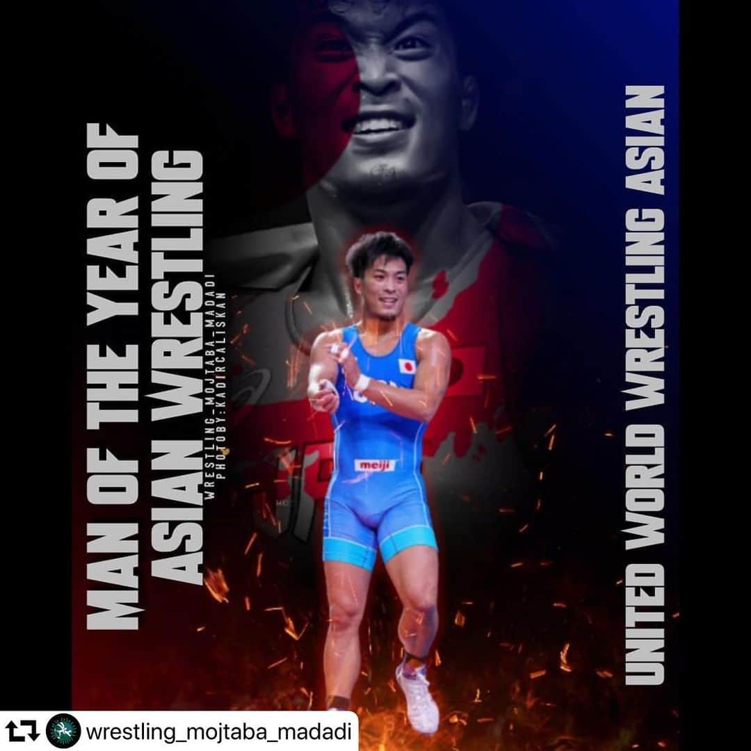 太田忍のインスタグラム：「UWW ASIA 2019のBest of wrestler に選手していただきました！ 光栄に思います！  #repost @wrestling_mojtaba_madadi ・・・ شینبو اوتا مرد سال کشتی فرنگی شد. طی مراسمی اینترنتی از صفحه رسمی آسیا و با حضور نایب ریس کشتی آسیا دولت تایخانوف مراسم به صورت لایو برگزار شد و از مرد سال کشتی آسیا شینبواوتا و مرد سال کشتی آزاد نورکجا سایپانوف تقدیر به عمل آمد .سرمربی آزاد کشتی آیران و سرمربی فرنگی آیران طی این مراسم بهترین مربیان سال آسیا در رشته آزاد و فرنگی شدند.」