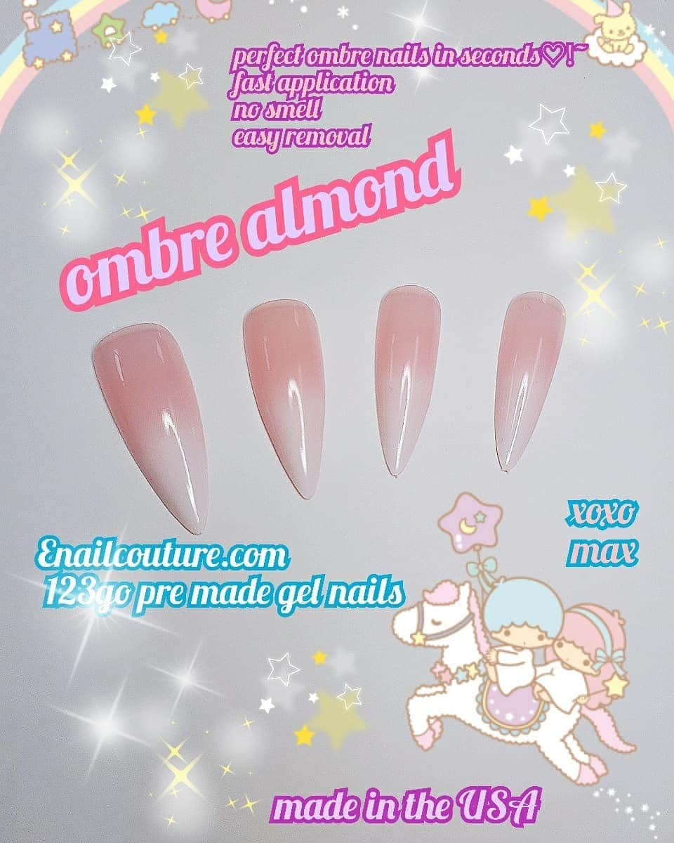 Max Estradaさんのインスタグラム写真 - (Max EstradaInstagram)「Enailcouture.com 123go pre made gel nails in ombre almond ♡!~ Dreams really do come true  Apply with pink press on gel  Enailcouture.com made in American  #ネイル #nailpolish #nailswag #nailaddict #nailfashion #nailartheaven #nails2inspire #nailsofinstagram #instanails #naillife #nailporn #gelnails #gelpolish #stilettonails #nailaddict #nail #naildesigns #nailtech#nailsonfleek #nailartwow #네일아트 #nails #nailart #notd #nails💅 #젤네일 #notpolish #nailcolor #nailsalon #nailsdid #nailsoftheday」8月13日 4時37分 - kingofnail