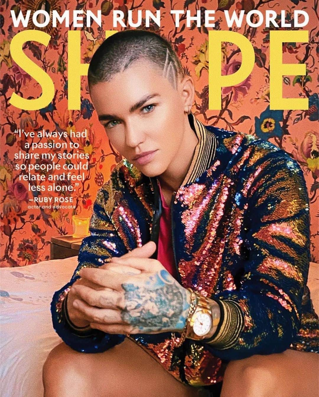 のインスタグラム：「Thank you so much @shape for including me in your “Women run the world” issue.. honored to be in the company of @janellemonae who I adore, @mirandakerr , @alexmorgan13  and @ayeshacurry .. Beautiful boss power houses.   Thank you for everyone who made it happen.. my first Zoom photoshoot haha  Photographer: @erezsabag makeup: Chris Amore @chrisamore_ Hair: Bre Z @brezofficial Photo Assistant: Brandon Almengo @brandonalmengo Creative Director: Noah Dreier @noahdreier Photo Director: Toni Loggia @toniloggia」
