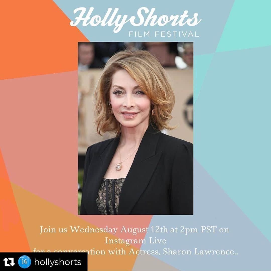 シャロン・ローレンスさんのインスタグラム写真 - (シャロン・ローレンスInstagram)「Repost from @hollyshorts • Join us Wednesday, August 12 live at 2 PM PST for our ongoing series of filmmaker conversations. Daniel Sol, co-founder of HollyShorts will be joined with actress, Sharon Lawrence.  Sharon is a multi Emmy nominated and SAG award winning actress known for her groundbreaking roles in TV and film. She is  also an accomplished stage actress, environmentalist, and of course a HollyShorts alum!  Join Daniel and Sharon this Wednesday! #hollyshorts #HSFF #instagramlive #filmmakers #digital #shortfilm #films #production #directors #actors」8月13日 5時40分 - sharonelawrence