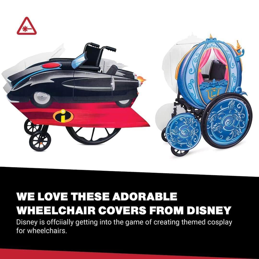 クリス・ハードウィックさんのインスタグラム写真 - (クリス・ハードウィックInstagram)「Disney’s first in a line of new wheelchair covers are based on two of their most iconic properties: Cinderella and The Incredibles.⁠ link in bio」8月13日 7時01分 - nerdist