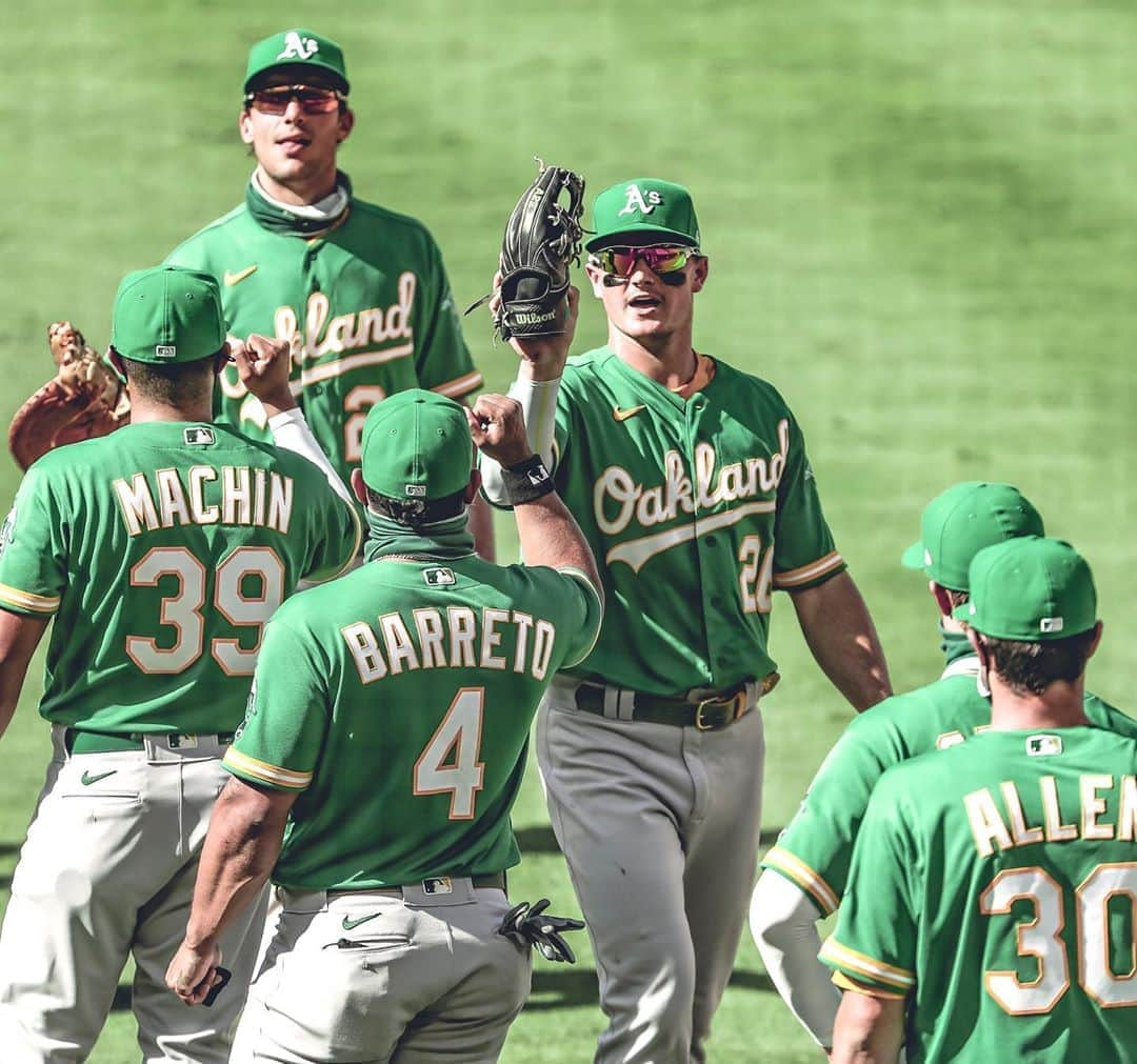 オークランド・アスレチックスさんのインスタグラム写真 - (オークランド・アスレチックスInstagram)「There was an Angel in the Outfield and he goes by Ramón Laureano. #ULTRAMoment」8月13日 8時44分 - athletics