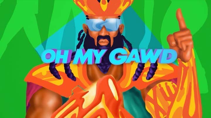 メジャー・レーザーのインスタグラム：「OH MY GAWD LYRIC VIDEO OUT NOW. GO STREAM THAT」