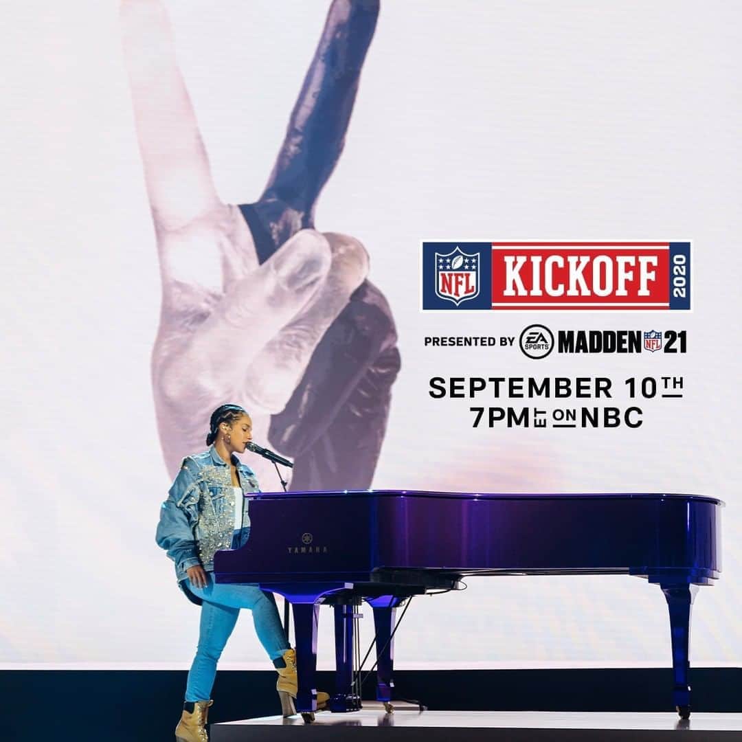 NFLさんのインスタグラム写真 - (NFLInstagram)「@aliciakeys Tonight 7pm (EST), NFL Kickoff on NBC 🎤✨」9月11日 5時13分 - nfl
