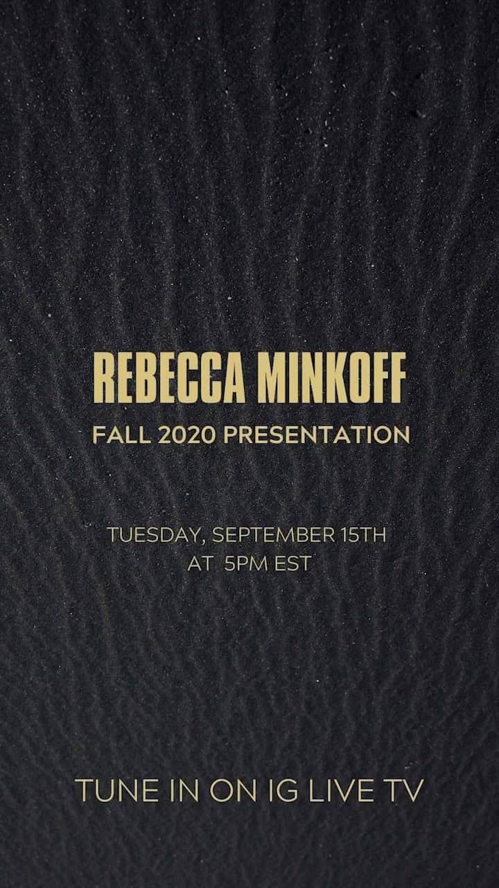 のインスタグラム：「The count down is on! I invite you to tune into my Fall 2020 presentation on Tuesday September 15th at 5 PM EST via IG Live. You will be able to view the presentation, and shop live! I’m so excited for you to see everything we’ve put together and much more.   See ya soon!」