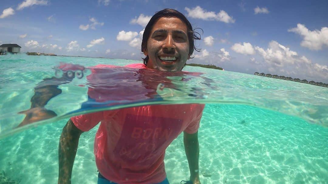 ミグエル・プッポのインスタグラム：「Já estou com saudades do paraíso🌴✌️💙 (📷: @brunozanin_ ) #cinnamondhonvelimaldives #atolltravel  #atolladventures  #atolladventuresmaldives  #pastapoint  #pastapointmaldives  #pastapointmaldivas  #waterwaystravel #maldives  #maldivas」