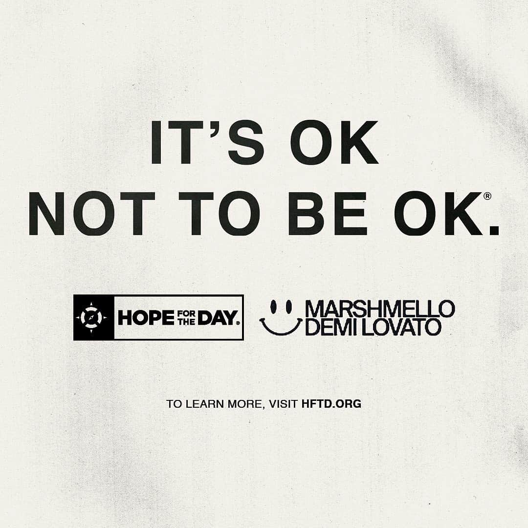 デミ・ロヴァートさんのインスタグラム写真 - (デミ・ロヴァートInstagram)「Today is World Suicide Prevention Day. Since a young age I’ve dealt with suicidal thoughts and depression. I’ve been very vocal in raising the awareness of mental health because it is possible to see the light when you start the work on yourself. I’m living proof that you never have to give into those thoughts. I’ve had many days where I’ve struggled but please let this song be an anthem to anyone who needs it right now. You can get through whatever it is you’re going through.. I’m here for you always, you are not alone and I love you 💞 @hopefortheday is an incredible non profit that provides education and resources to better our mental health. @marshmellomusic and I are SO thankful to have their support and resources. My hope is that you’ll read these slides and share them with your friends and family. Take care of yourself, and listen to your loved ones. Remember, It’s Ok Not To Be Ok 🖤🦋 Visit oknottobeok.com to download and share these slides」9月11日 7時03分 - ddlovato