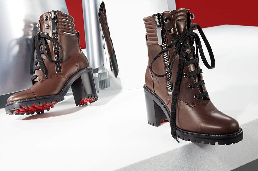 Saks Fifth Avenueのインスタグラム：「Create your own stomping ground this season with lace-up booties from @louboutinworld. #10022SHOE」