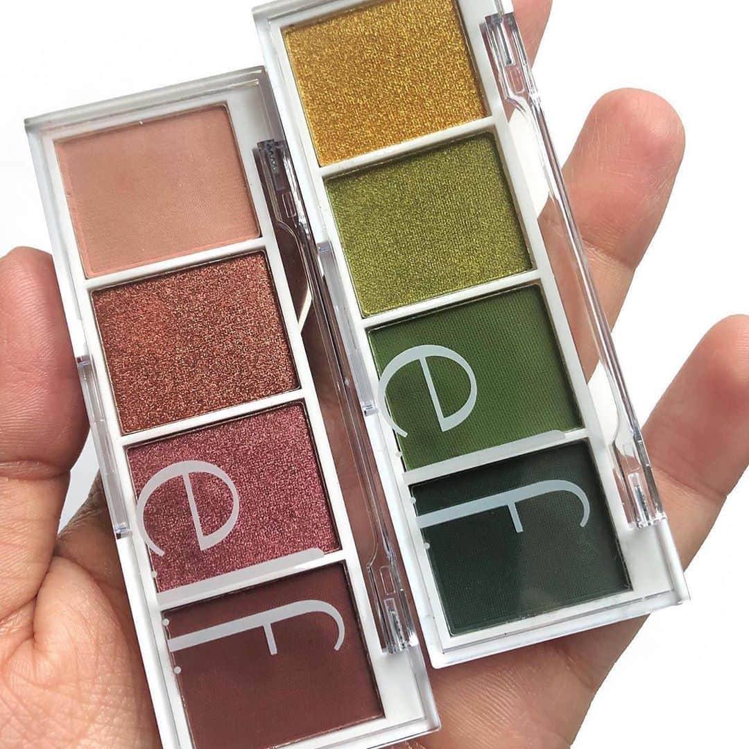 e.l.f.さんのインスタグラム写真 - (e.l.f.Instagram)「Pigmented palettes in the palm of your hand 💫 Our Bite Size Eyeshadow palettes in Berry Bad and Hot Jalapeño deliver four creamy, blendable colors for only $3 ✨ Tap to shop!   📷: @terter_thinks #eyeslipsface #elfingamazing #elfcosmetics #crueltyfree #vegan」9月11日 10時01分 - elfcosmetics