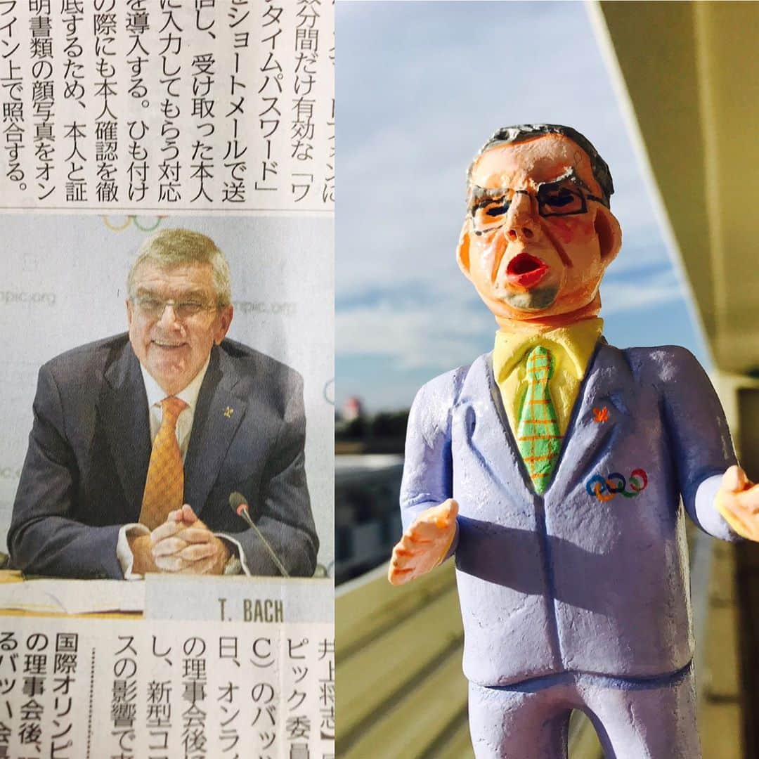 のインスタグラム：「バッハ会長 #代表者展 #thomasbach」