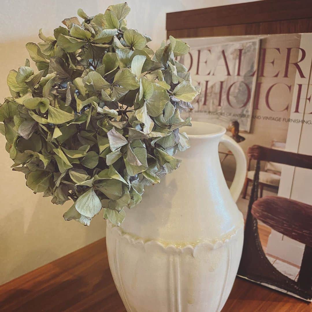 畑野ひろ子さんのインスタグラム写真 - (畑野ひろ子Instagram)「絶妙な色味に仕上がった紫陽花のドライ。 沢山の方に参加頂きました、花農家さん応援プロジェクトの紫陽花です😌  #flowers #dryflower #livingroom #サスティナビリティ」9月7日 15時48分 - hiroko_hatano_