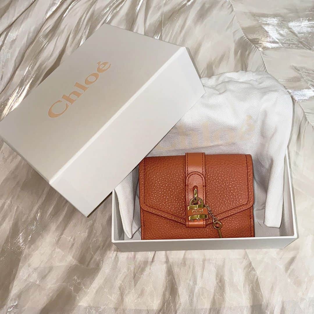漆畑瑠菜のインスタグラム：「Chloeの鍵付きお財布が可愛すぎたお話♡ ・ #Chloe#seebychloe#wallet#brand #財布#コンパクトウォレット#通販」