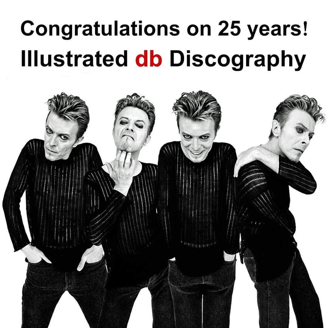 デヴィッド・ボウイさんのインスタグラム写真 - (デヴィッド・ボウイInstagram)「IdbD CELEBRATES 25 YEARS ONLINE   “We got twenty five years, what a surprise....”   Ruud Altenburg has been in touch with the impressive news that he celebrates twenty five years online with the brilliant resource that is the Illustrated db Discography: “I have updated the site with the latest releases and given it a bit of a make-over for better readability.”   Surely all serious Bowie collectors must be aware of the Illustrated db Discography, which boasts the most comprehensive database of David Bowie releases, not to mention a forum that can swallow you up for days at a time with its wealth of information contributed by Planet Earth’s foremost Bowie collectors.   If you don’t already have it bookmarked, check it out here: ‪http://www.illustrated-db-discography.nl‬ (Temp link in bio)   We’ll leave you with the intro to Ruud’s most recent entry…   + - + - + - + - + - + - + - + - + - + - + - + - +   My first introduction to the music of David Bowie was at the age of 12. My niece Helen, a huge fan with Bowie posters on her bedroom walls, had taped much of her collection for me. I clearly remember being amazed at the diversity of styles while listening to those cassettes on my walkman.   The very first album that I purchased myself was the Decca Profile compilation, in retrospect not the best of choices. Over time, I tried getting the more interesting versions of the regular albums, like the gatefold editions of Ziggy Stardust and Scary Monsters. Discovering these more unusual editions meant sifting through books, fanzines and the occasional article in Record Collector. The information appeared to be scattered all over the place, so I decided to keep track of it in a series of text documents.   + - + - + - + - + - + - + - + - + - + - + - + - +   #BowieIdbD」9月7日 8時22分 - davidbowie