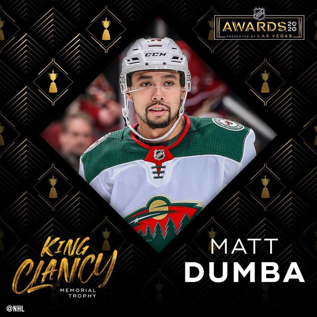 NHLさんのインスタグラム写真 - (NHLInstagram)「Your winner for the King Clancy Memorial Trophy is @matt.dumba! #NHLAwards」9月7日 8時47分 - nhl