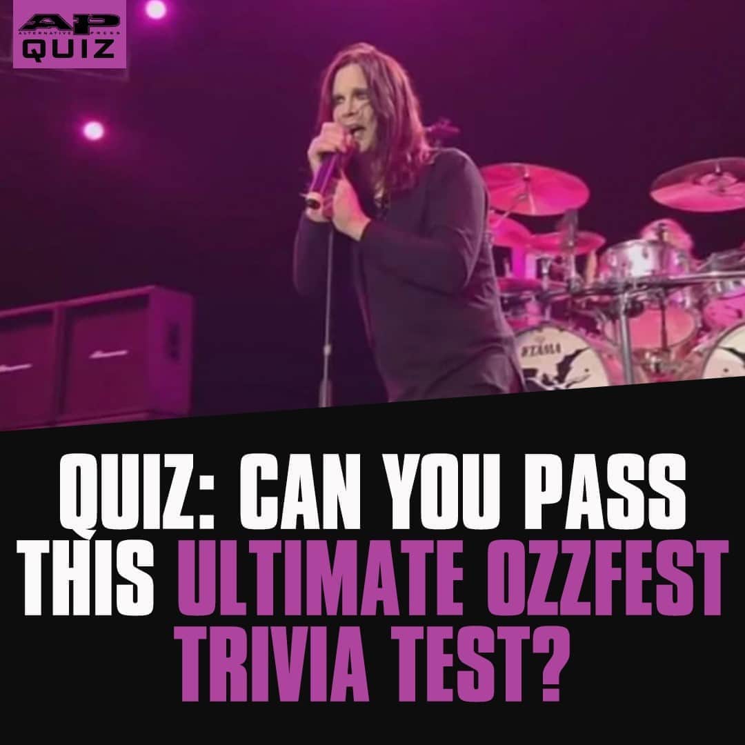 Alternative Pressさんのインスタグラム写真 - (Alternative PressInstagram)「QUIZ: With nearly 20 years of stacked lineups, see how much you really know about @ozzyosbourne’s legendary @theozzfest ⁠ LINK IN BIO⁠ .⁠ .⁠ .⁠ #ozzyosbourne #theozzfest #ozzfest #theosbournes #ozzy #ozzyosbourneozzfest #alternativepress #altpress」9月7日 9時01分 - altpress