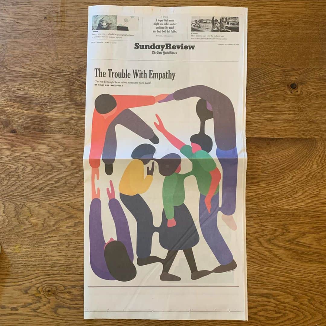 ジェフ・マクフェトリッジのインスタグラム：「For the Sunday Review Sept 6 2020 Thanks Michal Houtz @nytimes」