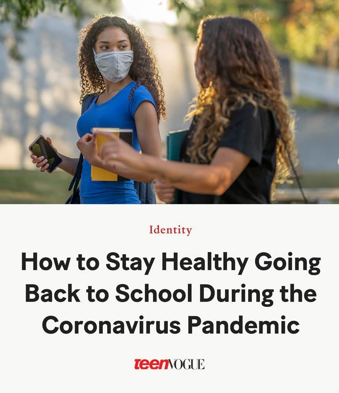 Teen Vogueさんのインスタグラム写真 - (Teen VogueInstagram)「Back to school season is here — but how do you prepare for going back to the classroom in a global pandemic? 😷 At the link in bio, Teen Vogue talks to experts about how to stay safe and why it's crucial to advocate for yourself.」9月7日 10時00分 - teenvogue