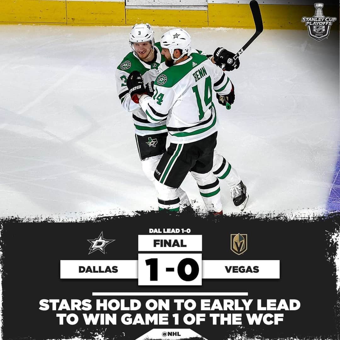 NHLさんのインスタグラム写真 - (NHLInstagram)「The @dallasstars take Game 1 of the Western Conference Final! #StanleyCup」9月7日 11時46分 - nhl