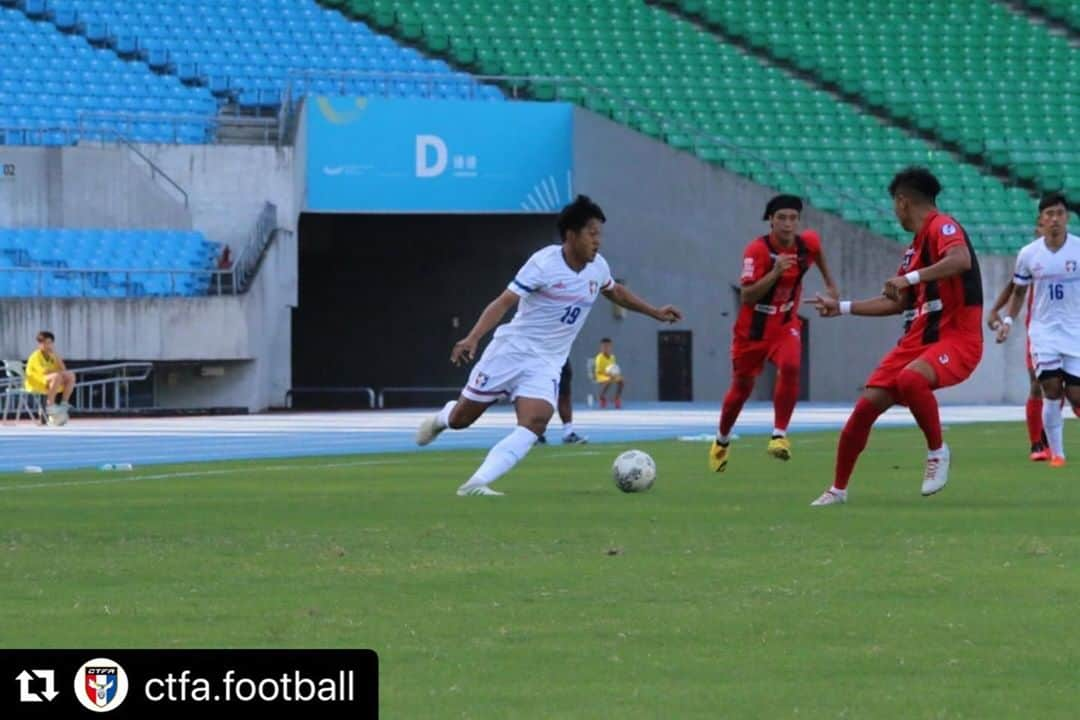 一柳夢吾さんのインスタグラム写真 - (一柳夢吾Instagram)「#Repost @ctfa.football with @make_repost ・・・ 中華隊今日(6日)與台中Futuro進行練習賽，最終比數中華隊4:1台中Futuro。  上半場 中華隊 26" 陳昭安   中華隊 41" 李祥偉   台中Futuro 45" 李茂   下半場  中華隊 55" 高偉傑    中華隊 86" 高俊鴻  賽後王家中總教練對於本場比賽中華隊的表現覺得還不錯，有把這階段集訓中所訓練的進攻內容展現出來，後場的組織進攻還有加強的空間，當然國內練習賽的強度跟張力不像國際賽那麼高，幾波創造出來不錯的攻擊機會未能把握住，是未來要更加注意的地方。最後也感謝前來觀賞支持的球迷朋友以及對手台中Futuro。  台中Futuro Taichung Football Academy  中華隊在9月8日周二晚間19:00在高雄國家體育場將會與高市台電進行第二場練習賽，歡迎球迷朋友進場觀賞比賽。」9月7日 12時04分 - yugo_ichiyanagi