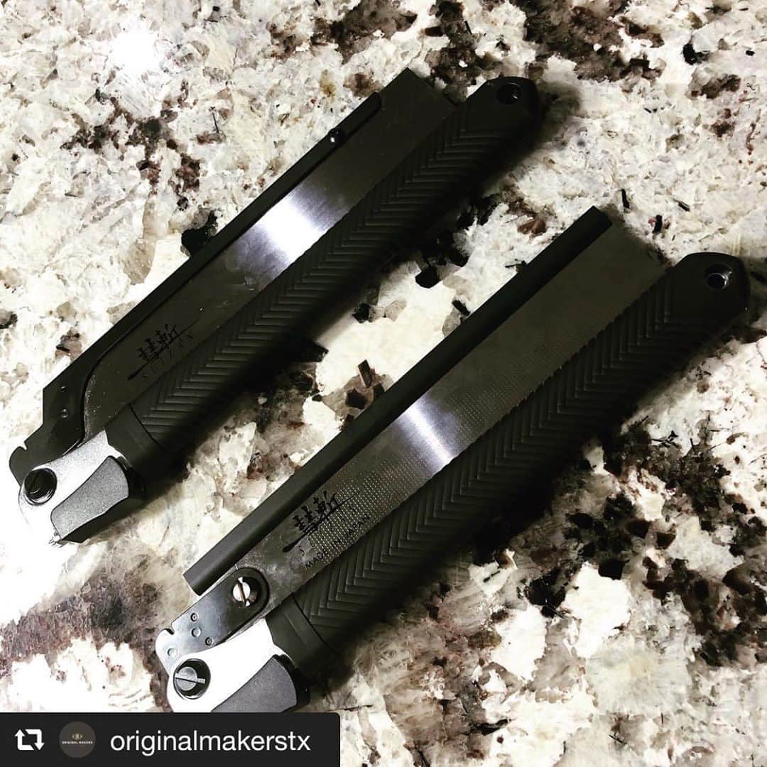 SUIZAN JAPANさんのインスタグラム写真 - (SUIZAN JAPANInstagram)「Thank you for posting our saws! Glad you love them!!﻿ ﻿ #repost📸 @originalmakerstx﻿ I tried this saws about a month ago and I felt in love with them so I had to get my own Suizas Japanese folding Ryoba pull saw and Dozuki dovetail saw #handsaw﻿ ﻿ #suizan #suizanjapan #japanesesaw #japanesesaws #japanesetool #japanesetools #craftsman #craftsmanship #pullsaw #ryoba #dozuki #dovetail #flushcut #woodwork #woodworker #woodworkers #woodworking #woodworkingtools #diy #diyideas #japanesestyle #japanlife」9月7日 14時45分 - suizan_japan
