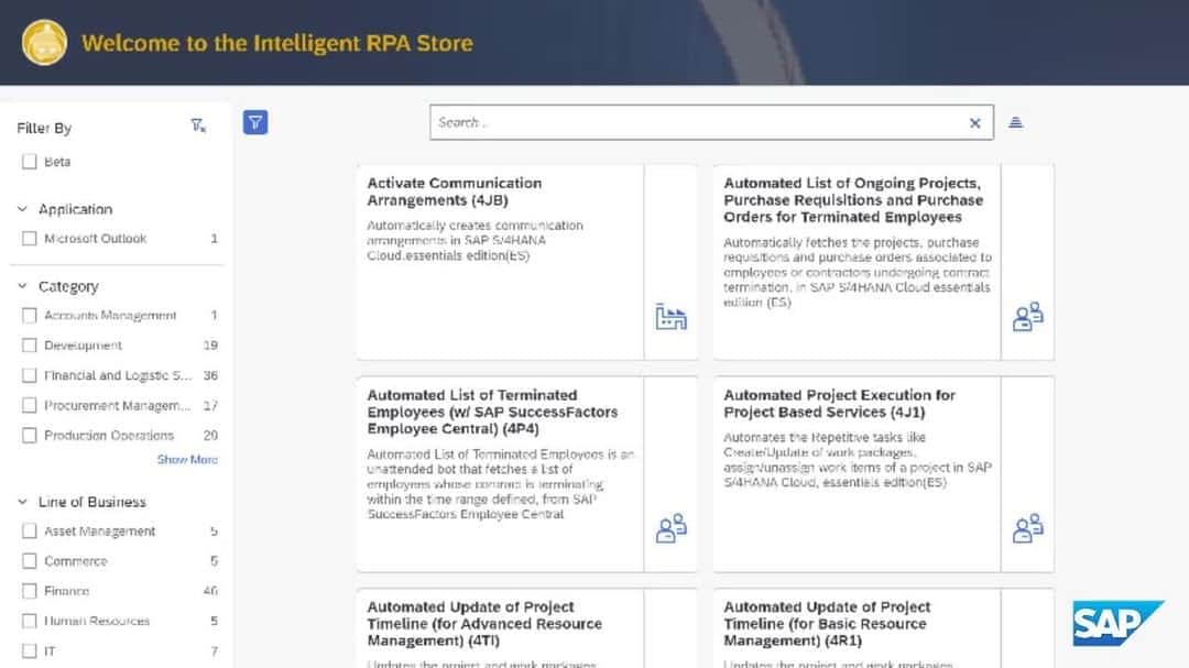のインスタグラム：「Explore the new home for deploying pre-built bots – SAP Intelligent Robotic Process Automation Store: sap.to/rpastore」