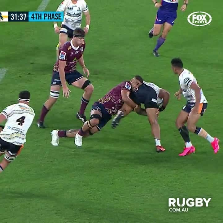 のインスタグラム：「💥 Unluggy uce. #SuperRugbyAU⠀ ⠀ #REDvREB⠀ 🎫 http://bit.ly/SRQualFinal⠀ 🗓 Sat 12th Sep, 7:15pm AEST⠀⠀ 🏟 Suncorp Stadium⠀ 📺 Foxtel & Kayo Sports」