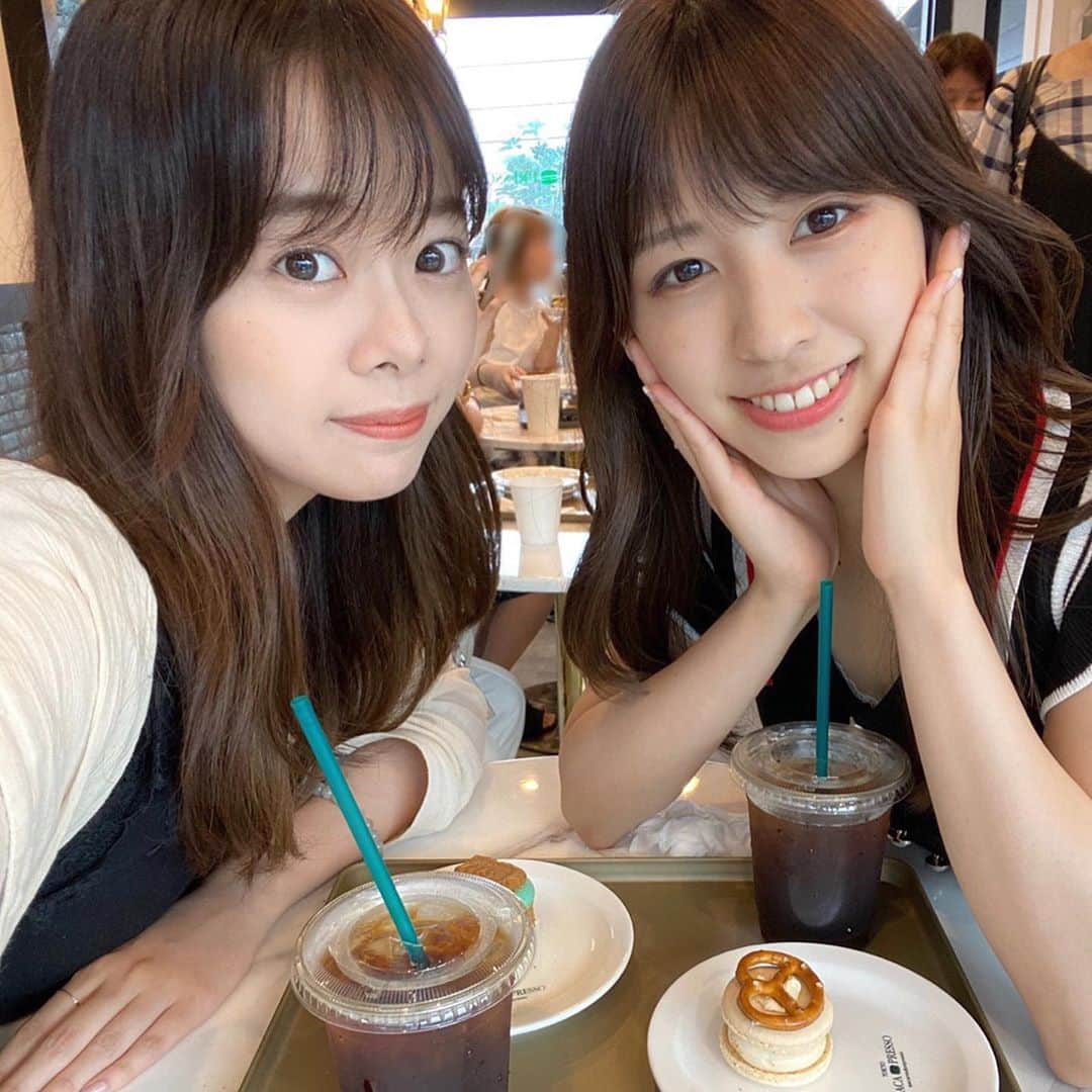 岡田美里さんのインスタグラム写真 - (岡田美里Instagram)「ミス慶應SFCエントリーNo.2の浅川由梨子ちゃん(@misssfc2020_02 )と会いました☺️ インスタライブのコラボ企画で仲良くなったんやけど、面白いしなんでも話せるし素敵な出会いになりました〜！！  ぜひエントリーナンバー②のみさゆりペアを推してください🙋‍♀️🙋‍♀️  #ミス東大 #ミス慶應sfc  #新大久保カフェ」9月7日 17時33分 - okada__misato