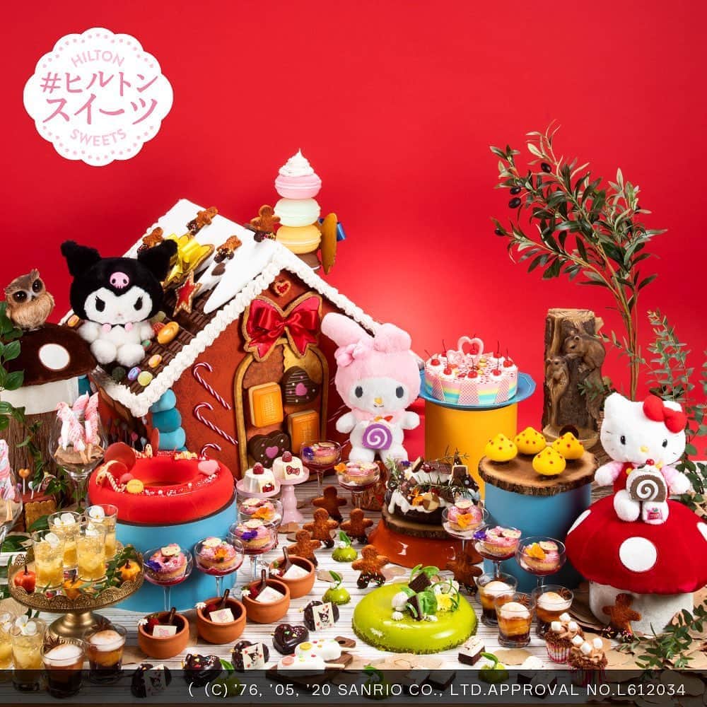 ヒルトン大阪 Hilton Osakaさんのインスタグラム写真 - (ヒルトン大阪 Hilton OsakaInstagram)「🎀新スイーツ企画🎀  『不思議なスイーツの森』﻿ ～ハローキティ・マイメロディ・クロミ コラボティーパーティ～は9月18日（金）より開催します。秋冬の味覚をたっぷりお楽しみください🍁  ご予約はプロフィールURLより >> @HiltonOsaka  ﻿ ***﻿ A playful new dessert buffet will be staged at Folk Kitchen from Friday, September 18th! Following on from summer, Kuromi will be added to this sweet Hello Kitty & My Melody collaboration.  The buffet’s theme is “Mysterious Sweets Forest”, magically influenced by Kuromi's mischief. Please make plans to attend this enticing tea party! Book now! =========================== #ヒルトン大阪 #ヒルトンホテル #大阪カフェ #大阪スイーツ #デザート #スイーツビュッフェ #ハローキティ #マイメロディ#クロミ #大阪グルメ #キティちゃん #キティ #マイメロ #スイーツ #キティラー #スイーツ #키티 #大阪観光 #大阪旅行 #あまいもの #デザートビュッフェ  #HiltonOsaka #HiltonSweets #Osaka #Osakajapan  #HelloKitty #Mymelody #Kuromi  #AfternoonTea #sweetsbuffet」9月7日 18時19分 - hiltonosaka