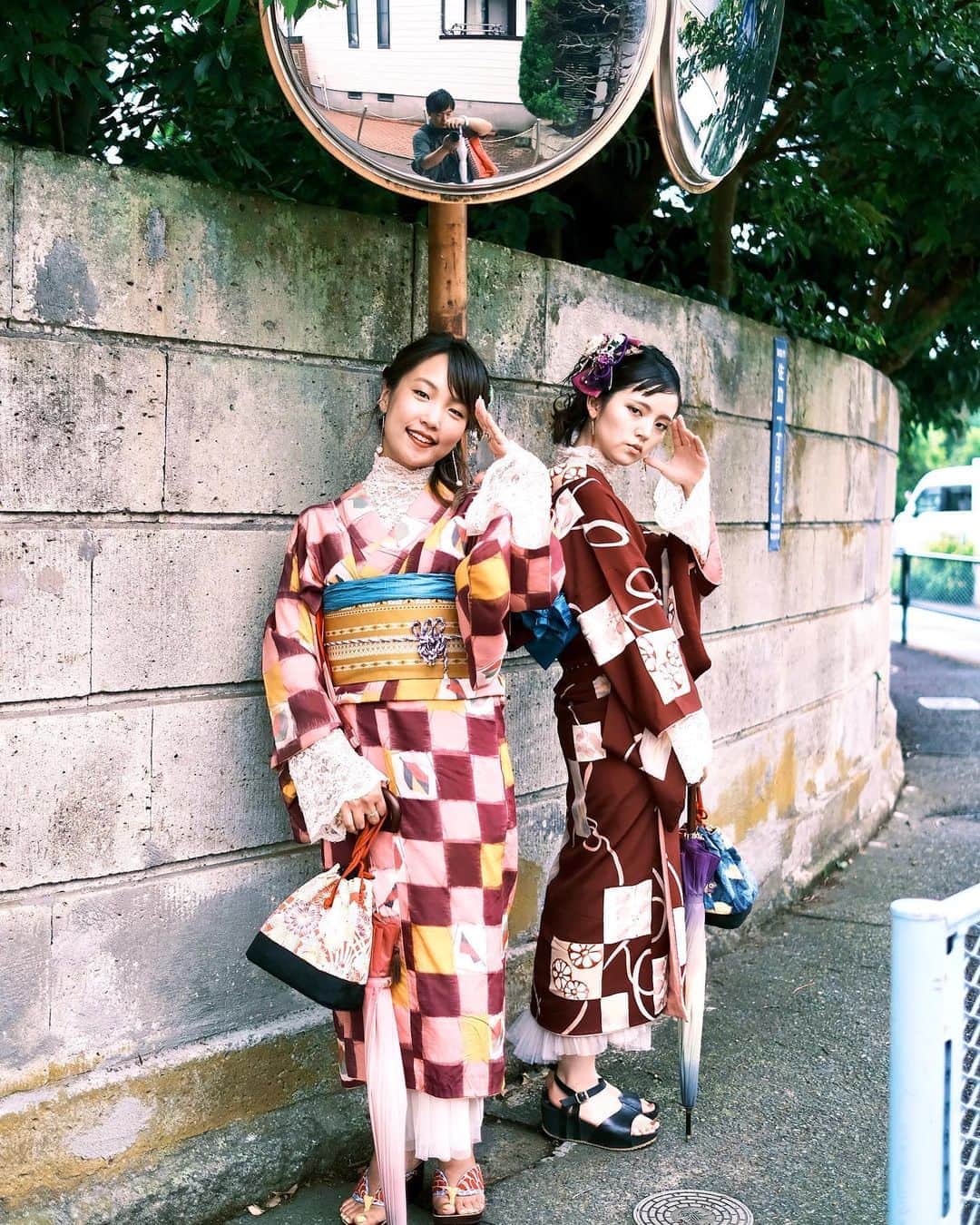 のインスタグラム：「@fujifilmjp_x の #xpro3  で撮ってきた #鎌倉 です！  着付けはいつもの @kamakura.kimono.kanon  modelは @10ten10san10  @shiori0911__」