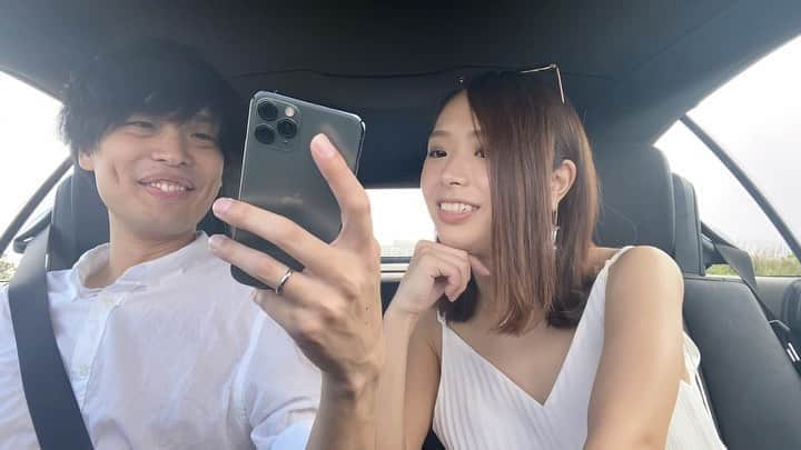 のインスタグラム：「楽しかった😂👏 . この#車 借りてよかった😍#🚘 . . #オープンカー #335iカブリオレ #フォトウエディング #ウエディングフォト #沖縄 #宮古島 #来間島 #タイムラプス #overseawedding #ytywedding」