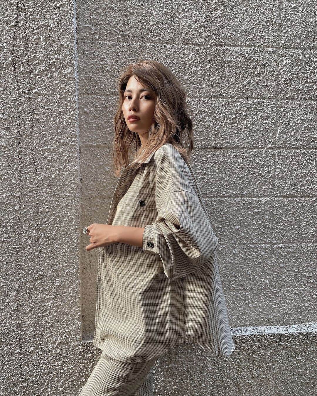 のインスタグラム：「#egoistsnap @minami__saito 165cm LUMINE EST SHINJUKU STAFF ・ WEB store LIMITED SET PRICE ・ SHIRT×BOTTOM=¥11,800tax in ・ ・ #egoist#fashion#shinjuku#staff#snap#ルミネエスト新宿#エゴスナップ#コーディネート#マストバイ#エゴ#エゴイスト#カラー#コーデ#ファッション#トレンド」