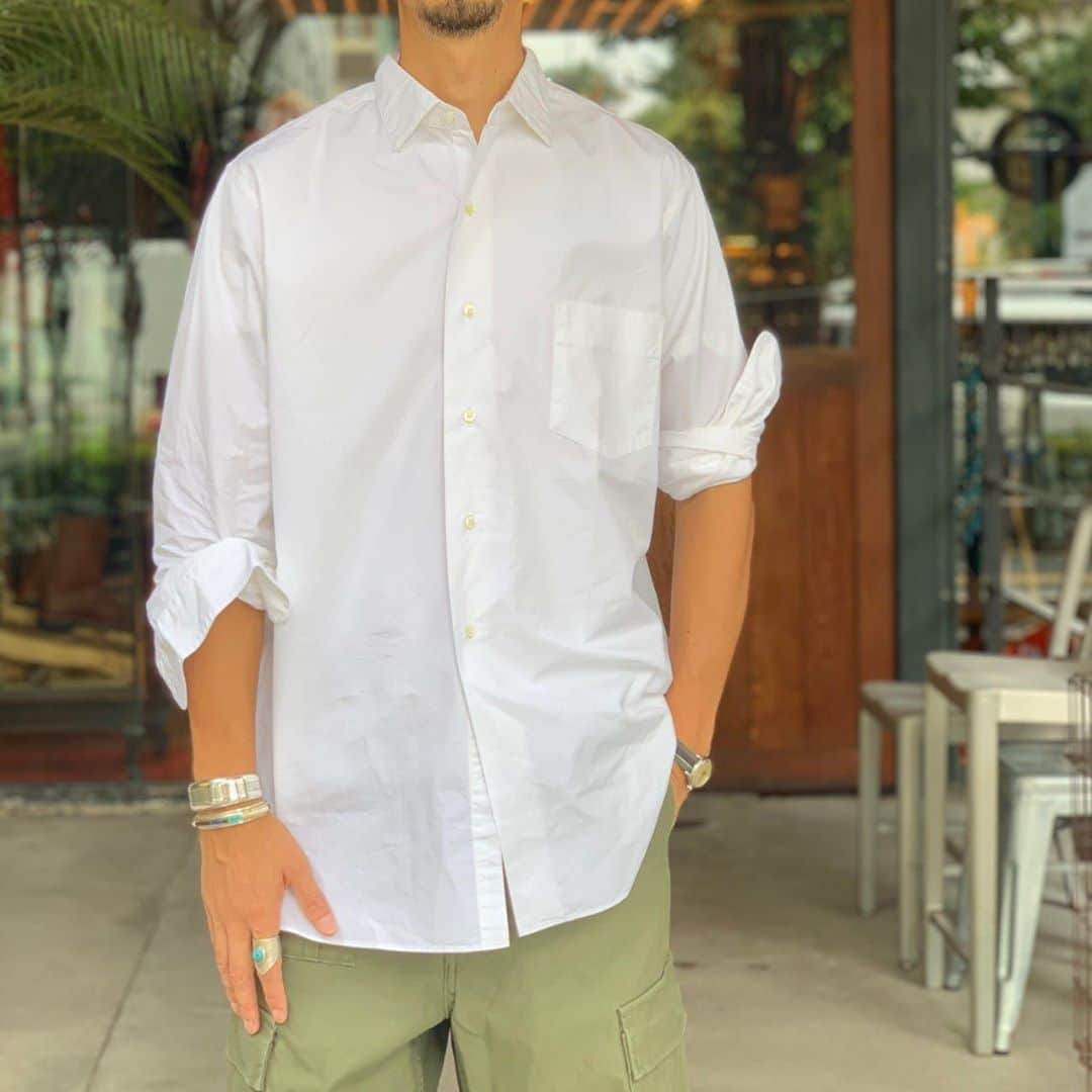 のインスタグラム：「BEAMS PLUS STYLE  #beams #beamsplus #beamsplusharajuku #harajuku #tokyo #nigelcabourn #militarypants #cargopants #armypants #rancourt #mensfashion #mensstyle #menswear #keepfashionalive」