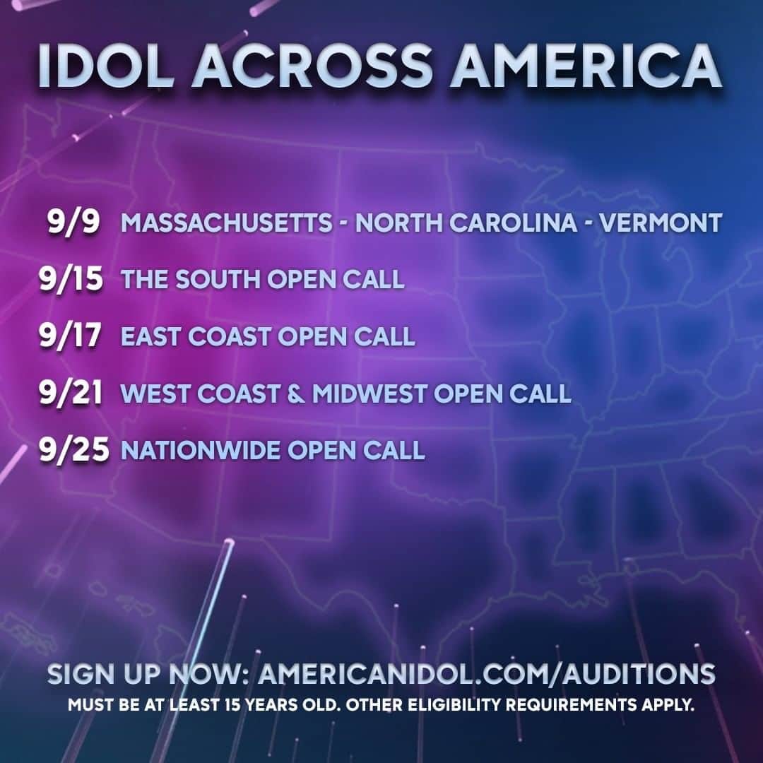 American Idolさんのインスタグラム写真 - (American IdolInstagram)「Will #TheNextIdol audition from home TODAY in New Hampshire, Pennsylvania or Kentucky? There’s still time to sign up and sing for our producers face-to-face!  If you missed your state’s date, choose any OPEN CALL, sign up... and start preppin’!   ➡️AmericanIdol.com/Auditions⬅️ #IdolAcrossAmerica #AmericanIdol」9月7日 21時00分 - americanidol
