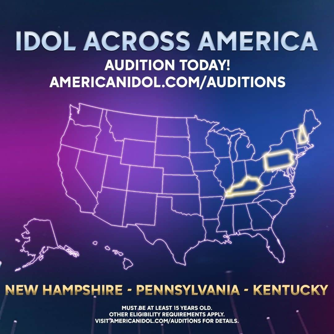 American Idolさんのインスタグラム写真 - (American IdolInstagram)「Will #TheNextIdol audition from home TODAY in New Hampshire, Pennsylvania or Kentucky? There’s still time to sign up and sing for our producers face-to-face!  If you missed your state’s date, choose any OPEN CALL, sign up... and start preppin’!   ➡️AmericanIdol.com/Auditions⬅️ #IdolAcrossAmerica #AmericanIdol」9月7日 21時00分 - americanidol