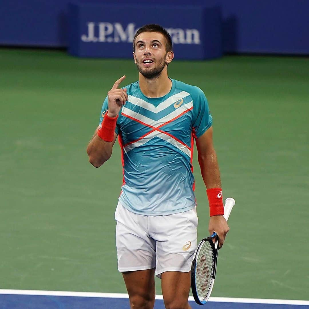 ボルナ・チョリッチさんのインスタグラム写真 - (ボルナ・チョリッチInstagram)「My first Grand Slam QF 🤩 ⁣ Super happy about it!⁣ .⁣ .⁣ 📸: Darren Carroll/USTA」9月7日 22時52分 - bornacoric