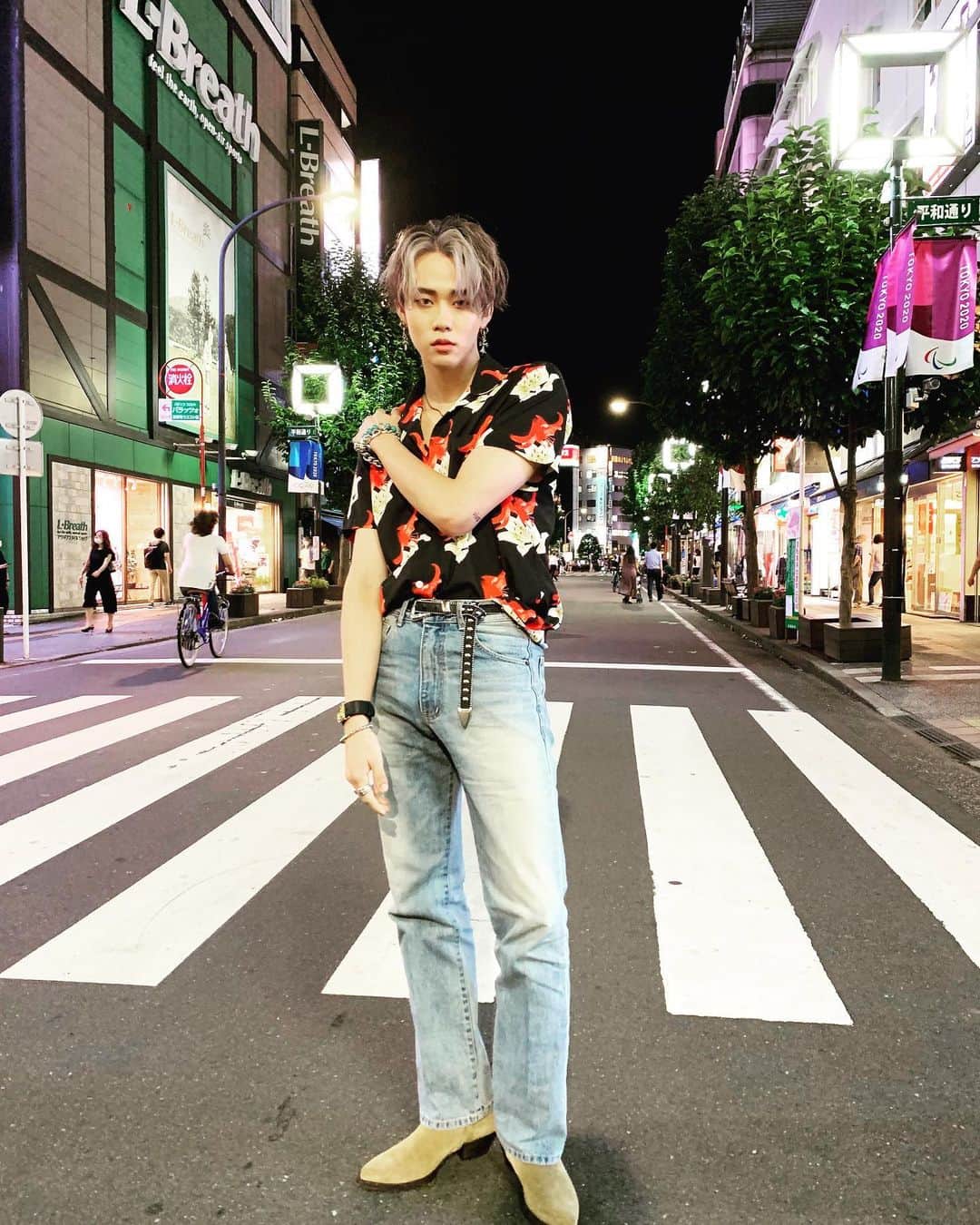 YUKIのインスタグラム：「💇‍♂️ @muraoka_hiroaki   自粛中は珍しくトーンダウンしてましたが、やっぱハイトーンはいつしてもテンションあがる！」