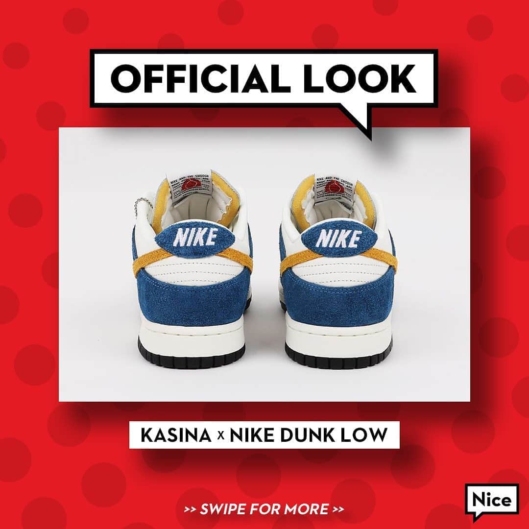 Nice Kicksさんのインスタグラム写真 - (Nice KicksInstagram)「Kasina officially unveils it’s upcoming Nike Dunk Low collab. “Neptune Green” will be a Kasina-exclusive release on Sept. 18 and “Industrial Blue” will be released at Kasina and SNKRS Asia on Sept. 25.」9月8日 0時37分 - nicekicks
