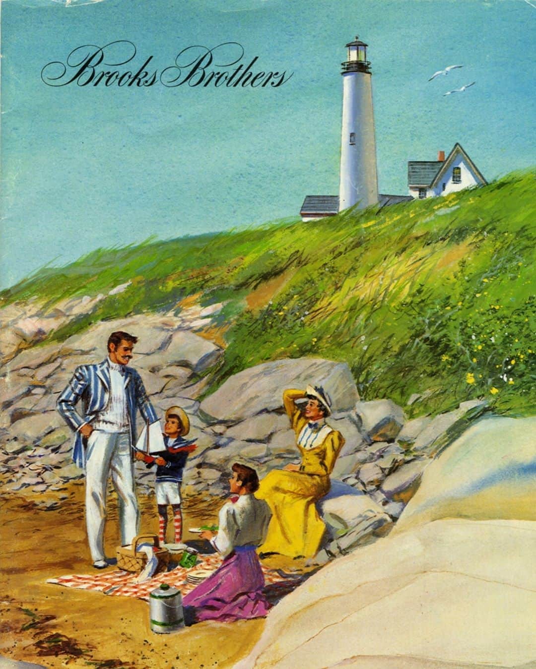 ブルックスブラザーズさんのインスタグラム写真 - (ブルックスブラザーズInstagram)「Happy #LaborDay from #BrooksBrothers! Illustration by Tran Mawicke from our 1980 Spring/Summer catalog.」9月8日 3時12分 - brooksbrothers