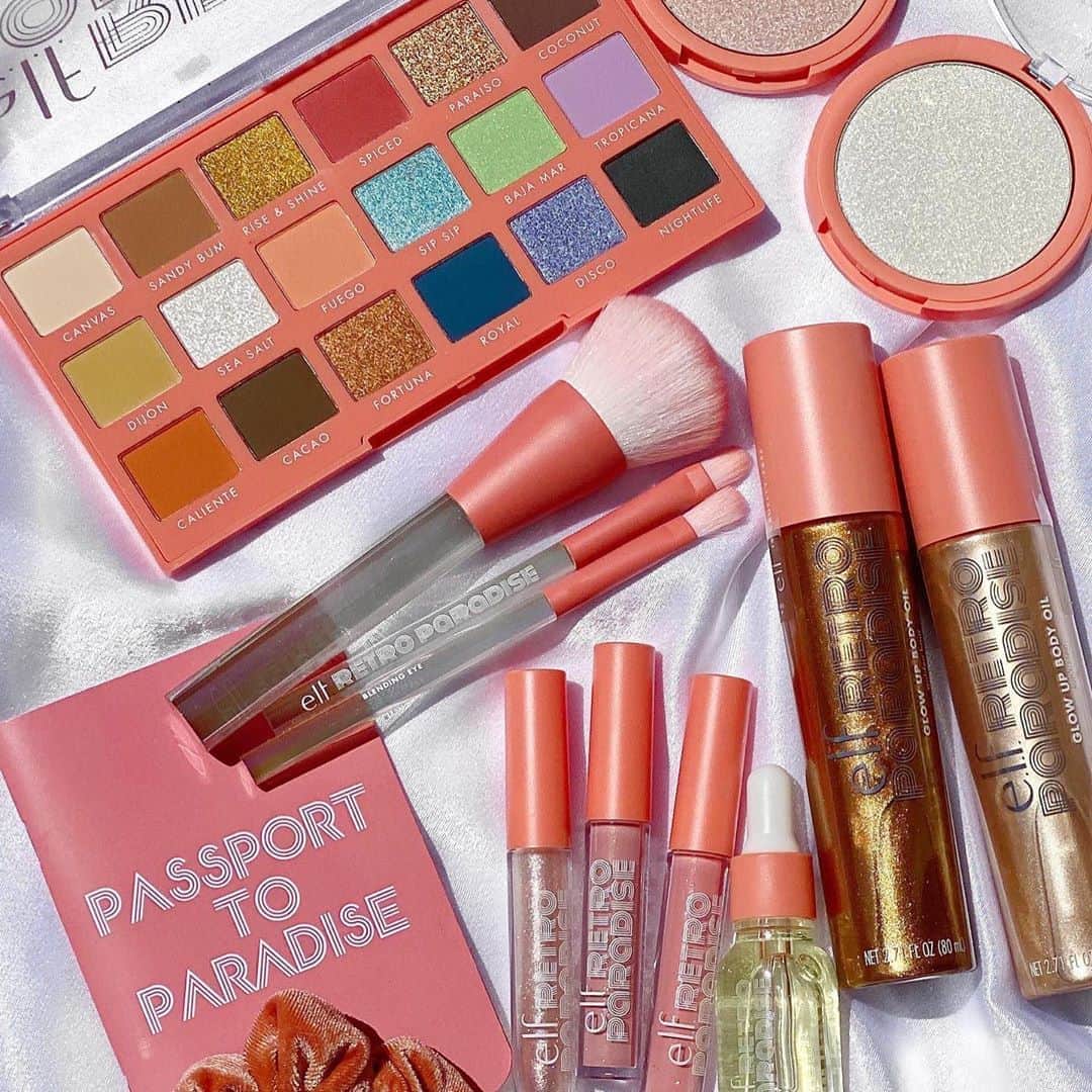 e.l.f.さんのインスタグラム写真 - (e.l.f.Instagram)「Summer isn't over yet ☀️Our limited-edition Retro Paradise Collection has the hues of sun-soaked beaches and the tropics 🌴🌊Shop now on our website and exclusively at @target! 📷@cali_beaute #eyeslipsface #elfingamazing #elfcosmetics #crueltyfree #vegan」9月8日 5時50分 - elfcosmetics