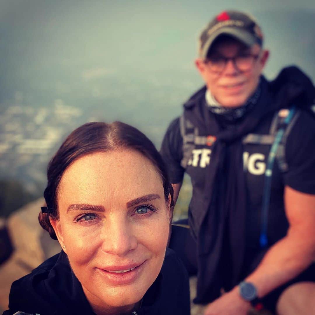 のインスタグラム：「Ute Trail mountain top. @shareefmalnik has the most patience with me as I complain and moan & groan and want to quit. Not on his watch!」
