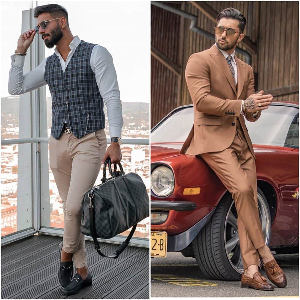 STYLE4GUYSのインスタグラム：「#OOTD📸 Left @riccardo__bosio, Right @Josevitari on point 👌. Be sure Follow & Tag us on your photos @Style4Guys / @MenStreetPost ! For your chance to be feature HERE!」