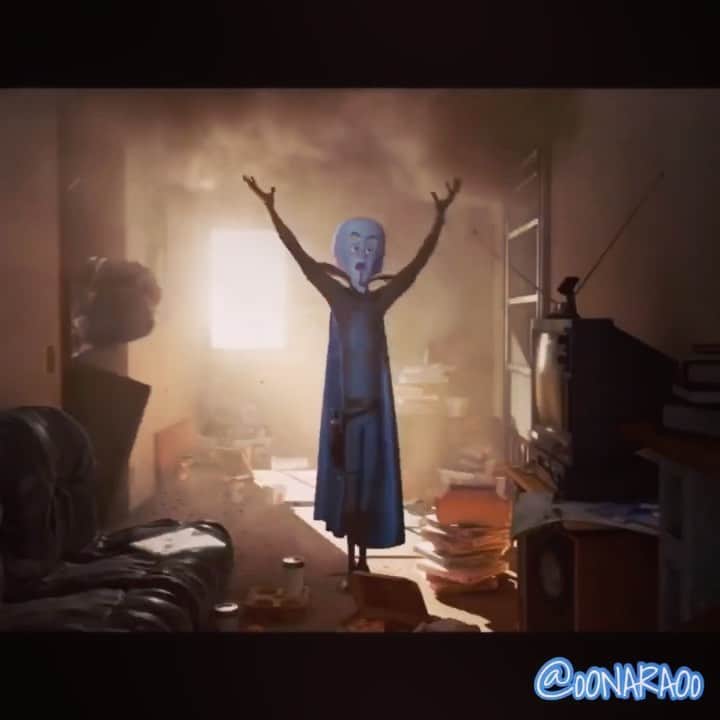 のインスタグラム：「#Megamind - One of the challenging (and fun) tasks animators have is to figure out how to choreograph all the ‘must do’ objectives in the shot within the given time frame. For this shot, in 10 seconds I had to show... -Hal is resting from being hurt -Megamind blows up the door -Blast blows Hal into the wall -Megamind makes a grand entrance greeting Hal -Minion comes in after Megamind -Minion fixes the broken door  -Minion releases Hal from the bed And don’t forget the ‘Key objective’ : Make it entertaining 😉  Sometimes the directors can graciously give you more frames, but you don’t always get it 💦 애니메이터가 샷을 시작할때 그 샷 내에 ‘임무수행’ 해야될 포인트들이 있습니다. 샷의 주어진 길이 내에 이 임무들을 수행 해내는 능력 역시 애니메이터가 갖춰야하는 능력이죠. 이 샷 같은경우, 10초의 주어진 시간 내에  - ‘할’ 이 다쳤다는걸 보여줘야함 - 문 폭발로인해 ‘할’ 이 벽에 갇히게 된다. - 매가마인드 방으로 뛰쳐 들어온다 - 미니언이 뒤딸아 들어온다 - 미니언이 폭발한 방문을 새로 고친다 - 미니언이 벽에 갇힌 할 을 풀어준다. 임무수행 하면서 애니메이션에서 무엇보다 중요한 요소는 ‘Entertainment’. 보는 사람들이 재밌어 해야겠죠? 🙂✨ .  . . #dreamworks #dreamworksanimation #animation #윤나라애니메이터 #드림웍스 #드림웍스애니메이션 #애니메이션 #애니메이터 #매가마인드 #메가마인드 #3d #3danimation #titan #halstewart #dw」
