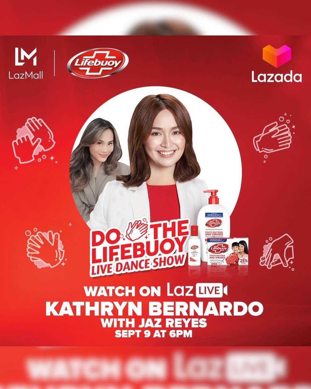 Kathryn Bernardoさんのインスタグラム写真 - (Kathryn BernardoInstagram)「Hey guys! Any guesses on who’s been keeping me safe and protected at home? Finally sharing my secret with you: It’s none other than the New Lifebuoy, which is now in the Philippines!  I feel extra confident with my Daily Hygiene Essentials from Lifebuoy, such as the handwash, soap, and sanitizer, to help fight 99.9% of bacteria and viruses. The new range is available tomorrow, September 9, at the #DoTheLifebuoy Super Sale. You have to try this! 😍 And don’t forget to watch my #DoTheLifebuoy Live Dance Show on Lazlive on Sept 9 at 6pm! See ya! ☺️」9月8日 13時53分 - bernardokath