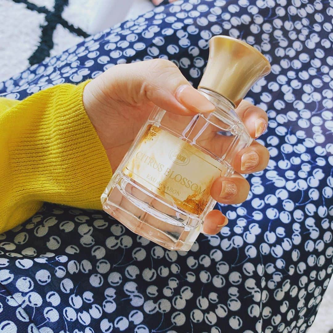 のインスタグラム：「最近匂いきついのしんどいから プライベートは shiroのサボンかSABONのシトラスブロッサム🍎」